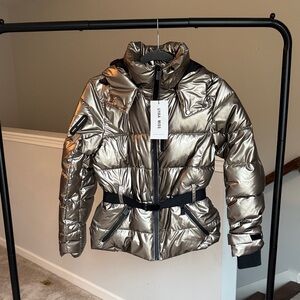 I.AM.GIA Metallic Silver Puffer Jacket